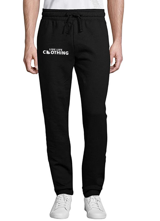 Black Joggers - Live Life Clothing Logo